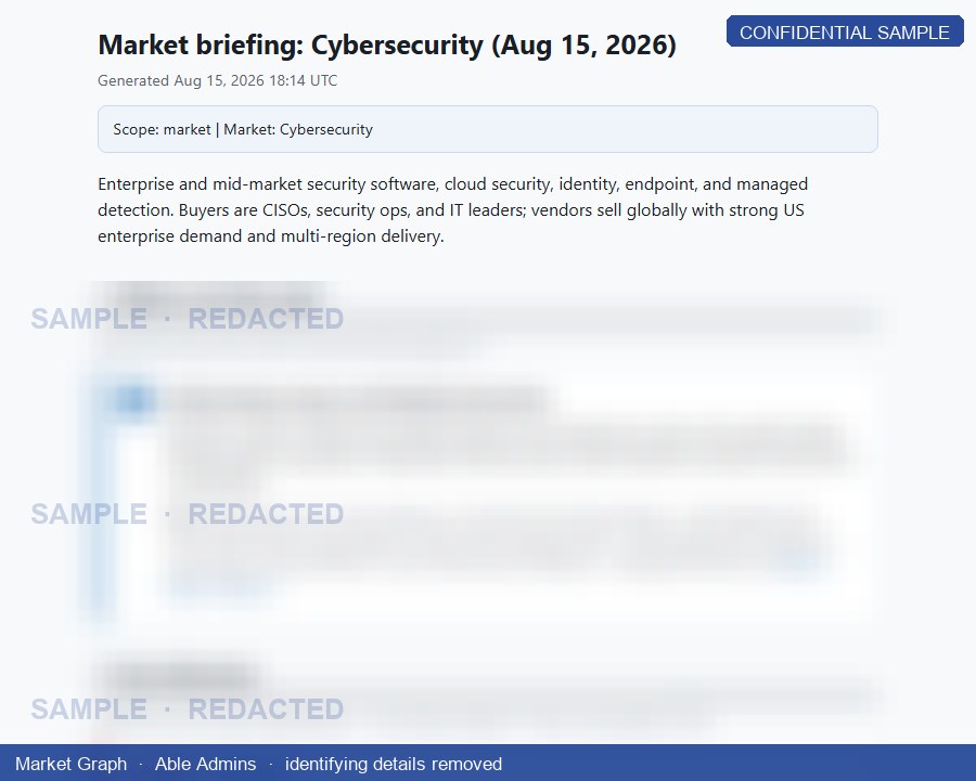 Redacted close-up of cybersecurity takeaways